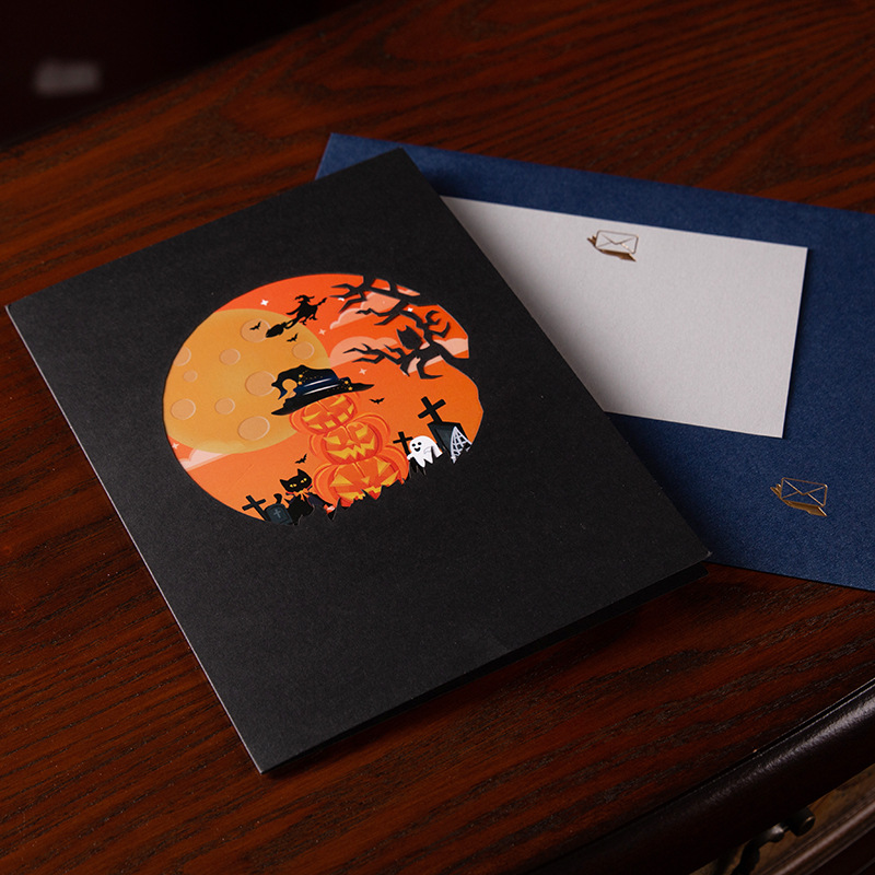 Pumpkin Lantern Pop Up Cards: Brightening Halloween with 3D Paper Art