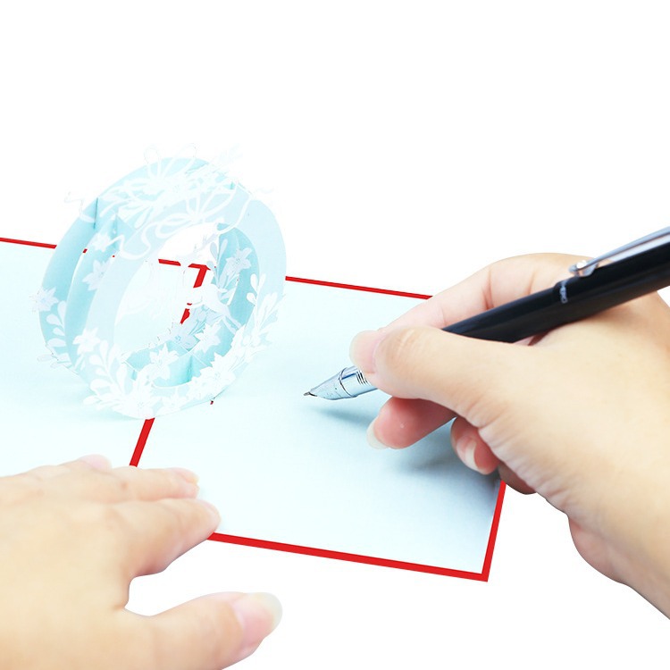 Interactive Magical Snowman Reindeer Christmas Tree Jesus Santa Claus Religious Pop Up 3d Paper Christmas Greeting Card