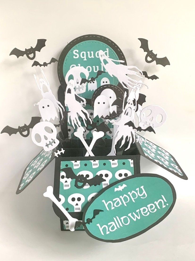Magical Haunted Castle Halloween Pop-Up 3D Paper Greeting Card