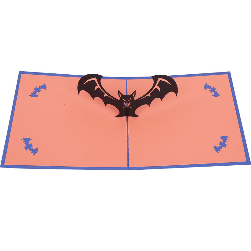 interactive creepy ghost house  light-up musical pop up 3d paper halloween greeting card