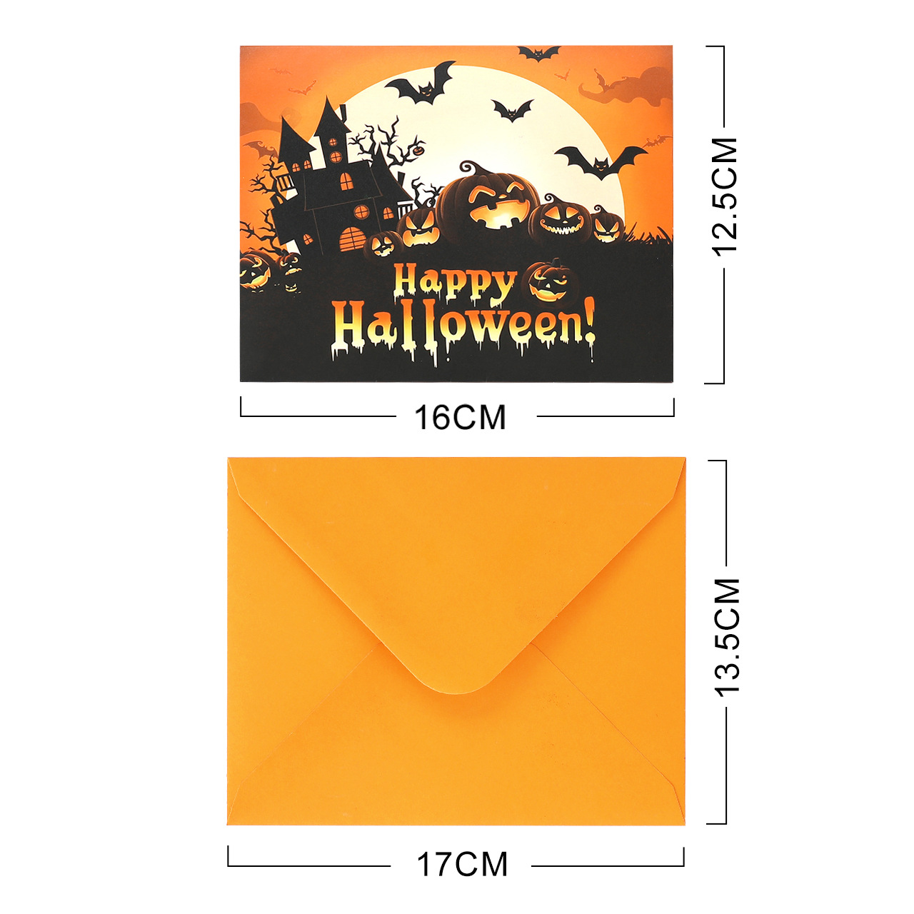 interactive spooky haunted house bat witch ghost pumpkin pop up 3d paper halloween greeting card