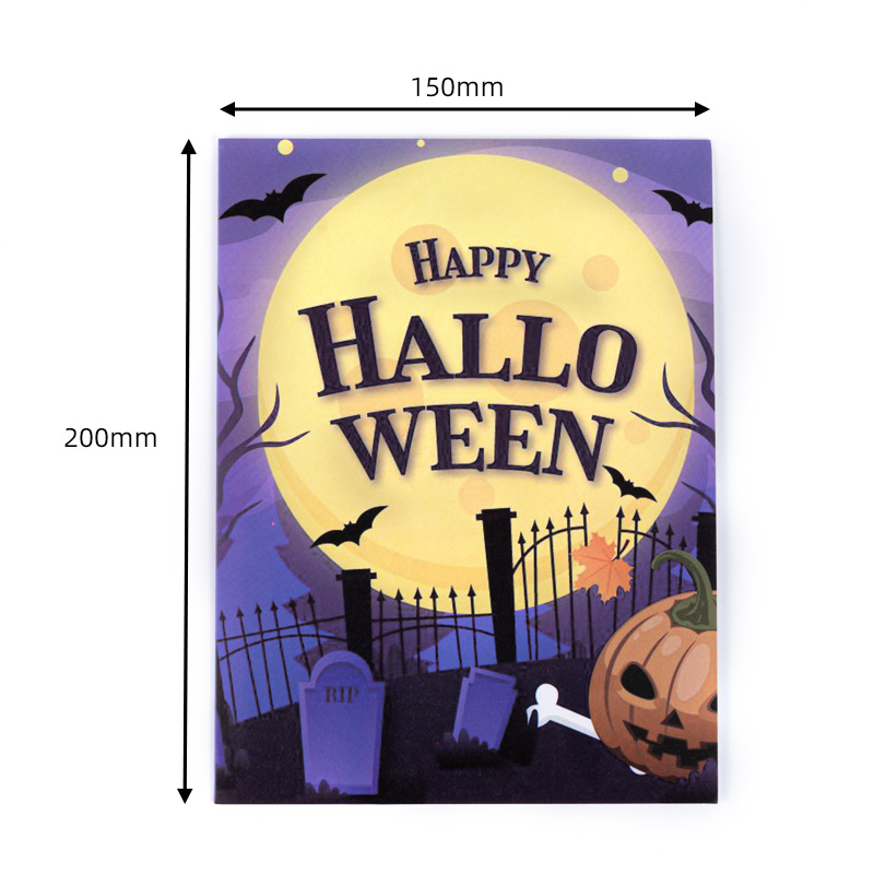 creepy cute interactive spooky haunted house witch ghost pumpkin pop up 3d paper halloween greeting card