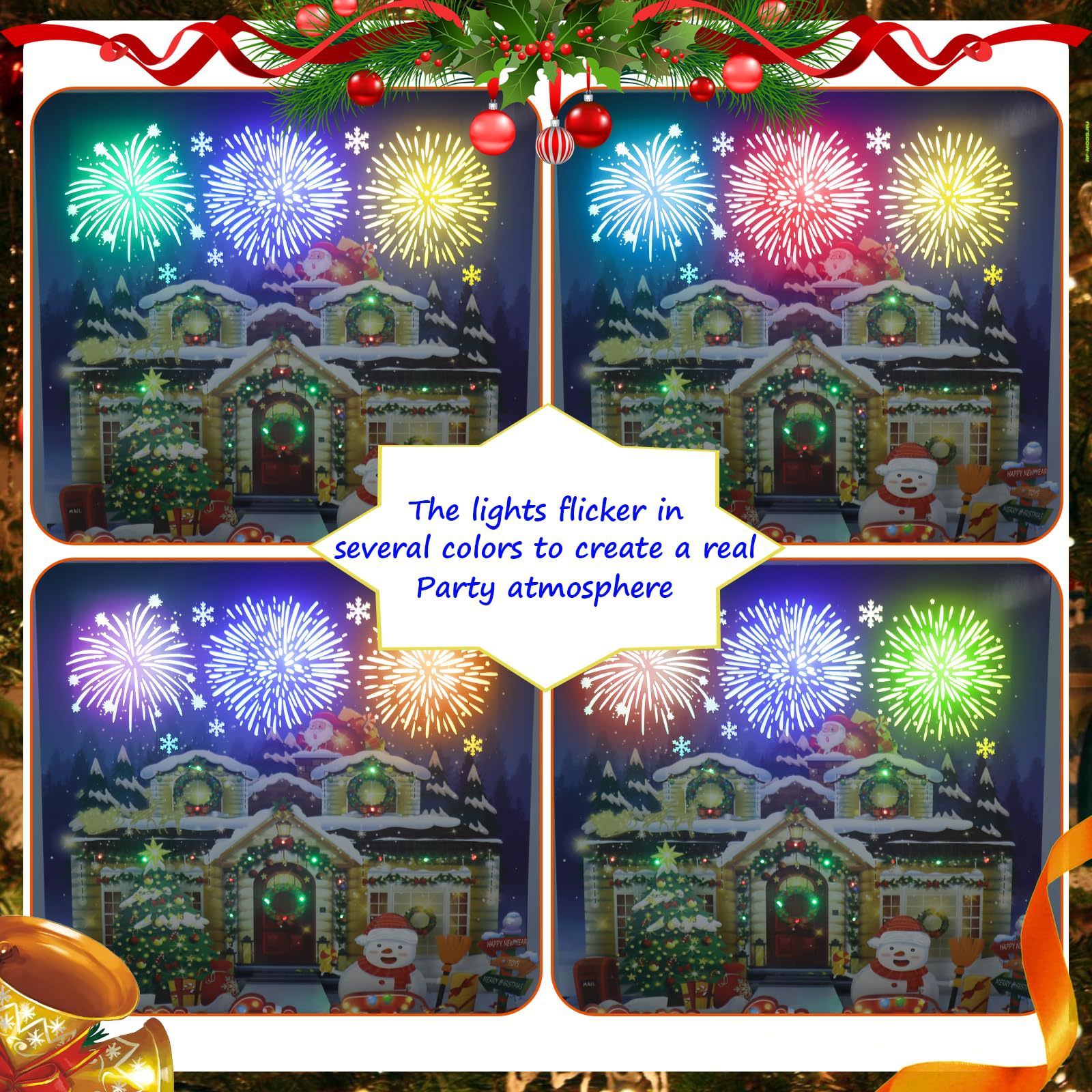 Interactive Magical Snowman Christmas Tree With Music And Decoration Jesus Santa Claus Religious Pop Up 3d Paper Christmas Greeting Card