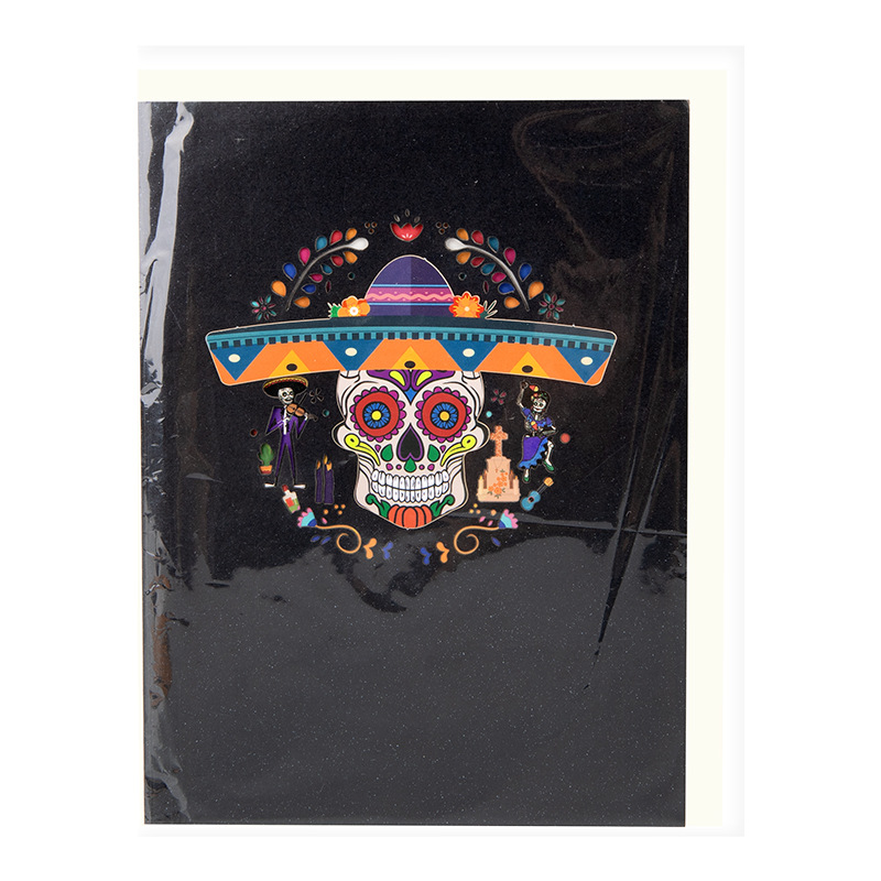 Kids interactive spooky haunted house witch ghost pumpkin pop up 3d paper halloween greeting card