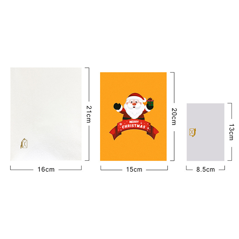 Interactive Magical Snowman Christmas Tree Jesus Santa Bear Pop Up 3d Paper Christmas Greeting Card