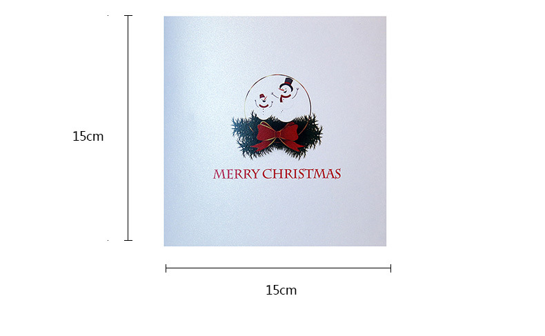 Interactive Magical Snowman Christmas Tree Santa Claus Pop Up 3D Paper Greeting Card