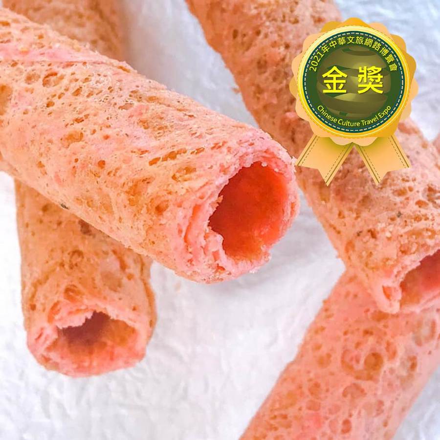 淳新手工蛋卷｜草莓口味700公克（紅色包裝）