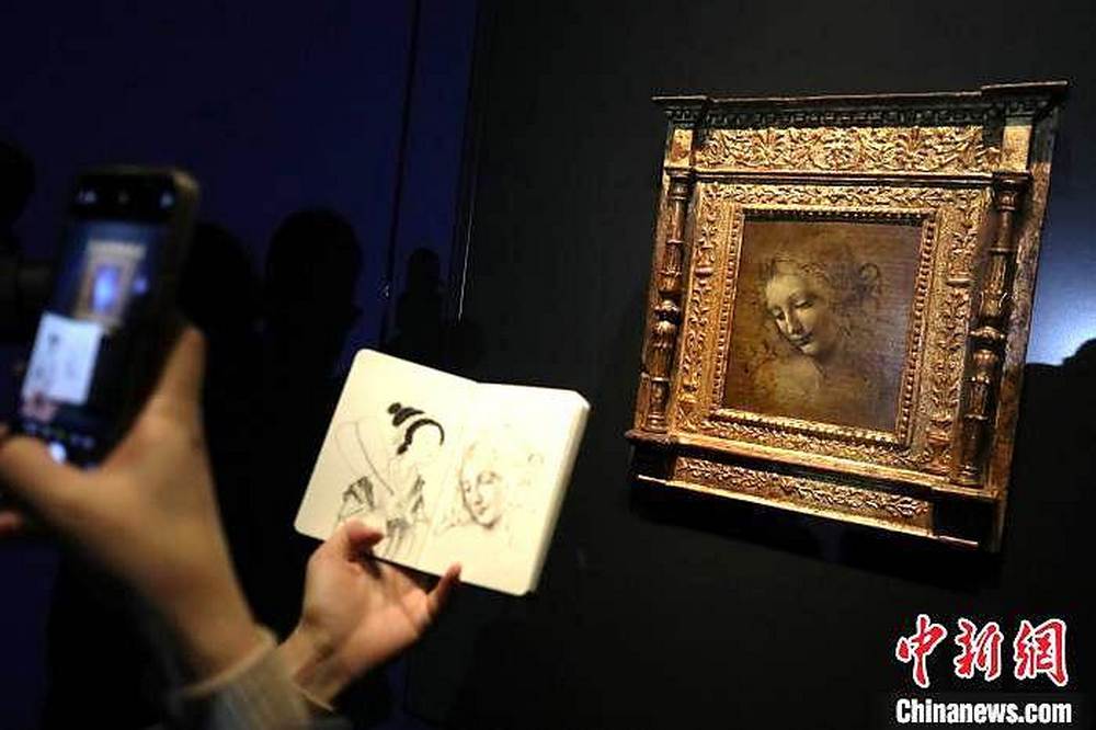 達·芬奇真跡亮相上海博物館 東西方繪畫藝術跨時空“對話”