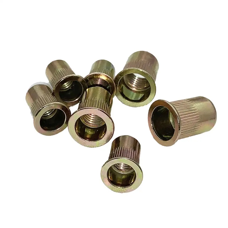 Flat Head Knurled Rivet Nut DIN7340 Stainless Steel Countersunk Nuts