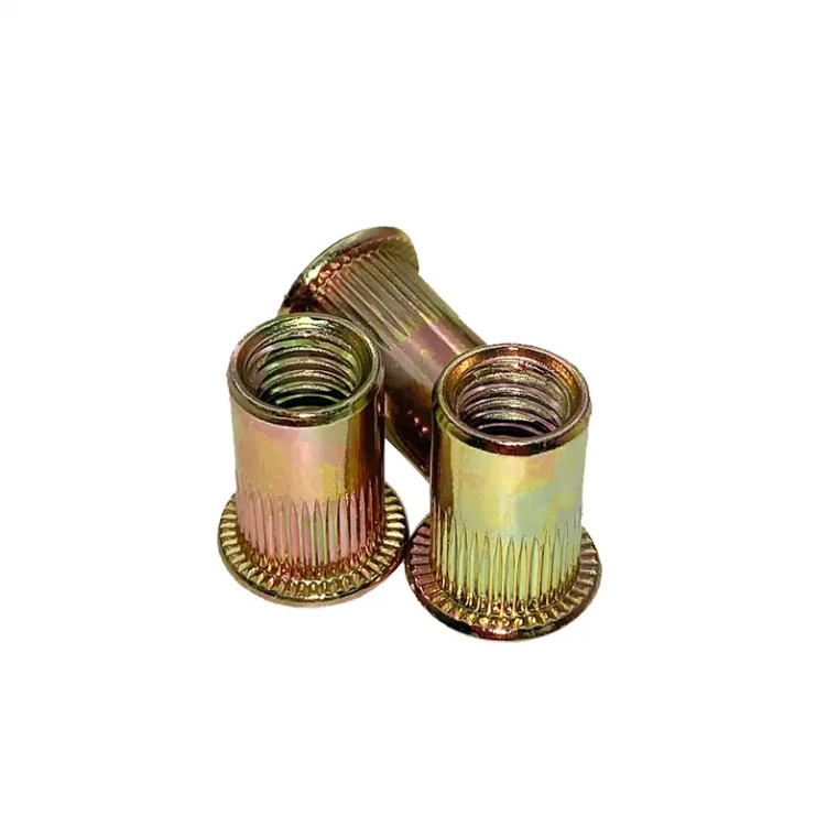 Flat Head Knurled Rivet Nut DIN7340 Stainless Steel Countersunk Nuts