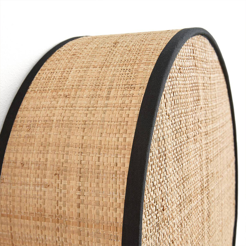 Artisan Handcraft Boho Woven Natural Rattan Bamboo Light Wall Lamp