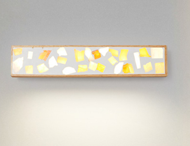 Solid Wood & Resin Artistic Wall Light – Modern Decorative Sconce for Hotel, Apartment, Villa & Home Projects