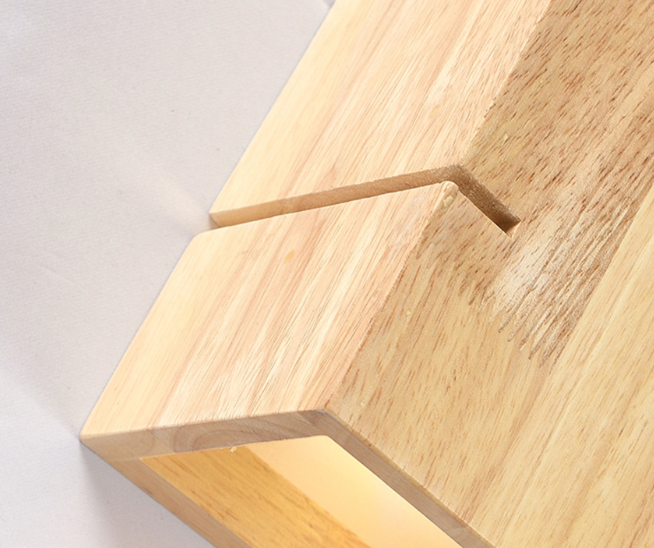 Handmade Solid Wood Wall Lamp Collection - Eco-Friendly Wooden Sconce Series