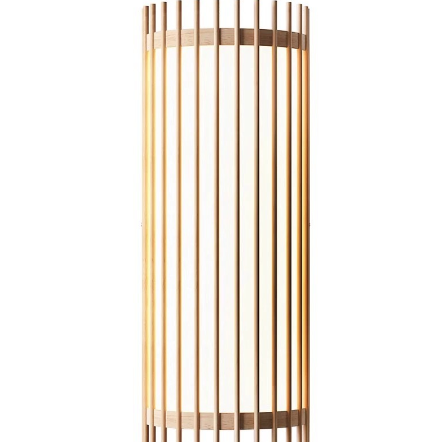Modern Bamboo Wall Lamp – Handwoven Wood Sconce Light Fixture for Ambient Lighting