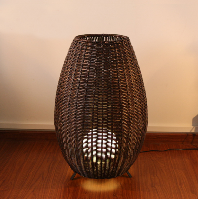 Rattan Floor light