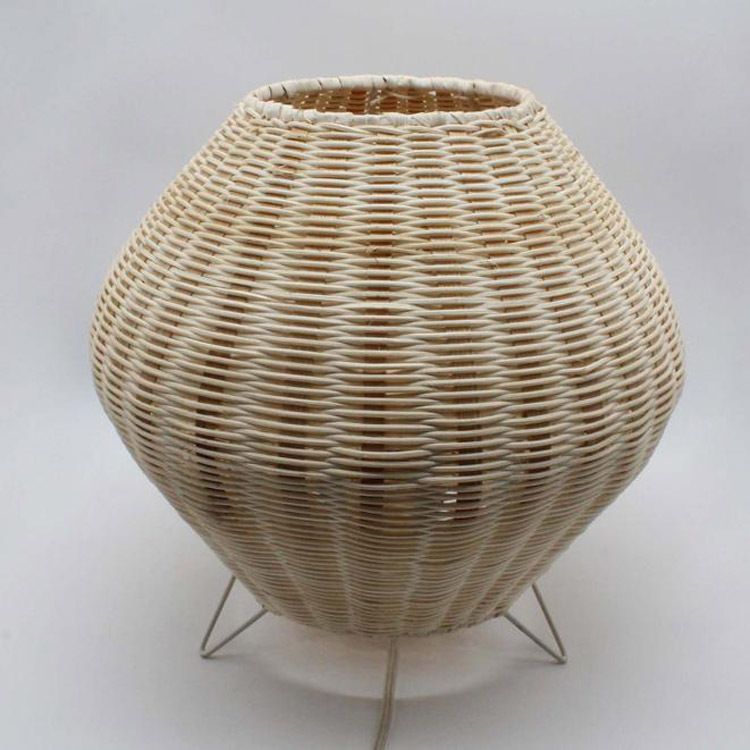 Handwoven Rattan Floor Lamp - Warm Ambient Lighting