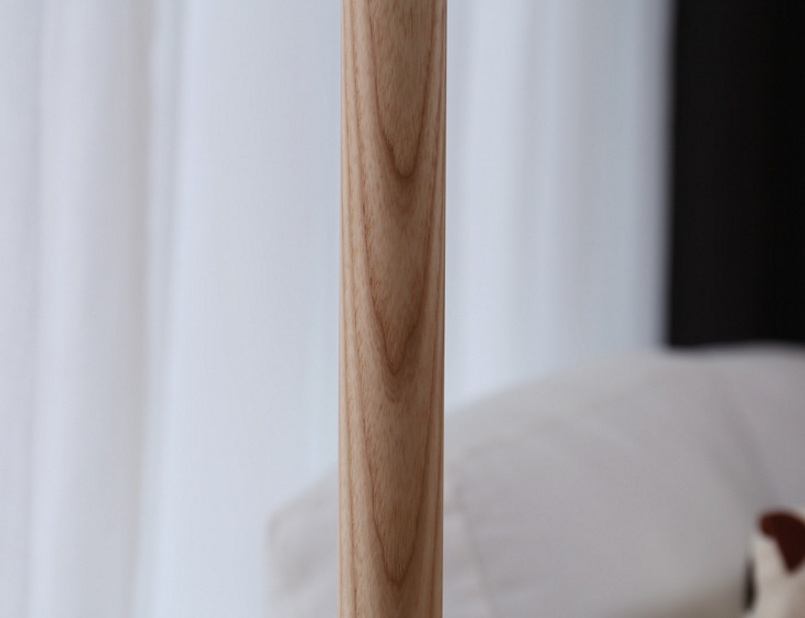 Modern Solid Wood Floor Lamp – Minimalist Standing Light for Hotels, Homes, Restaurants & Commercial Spaces
