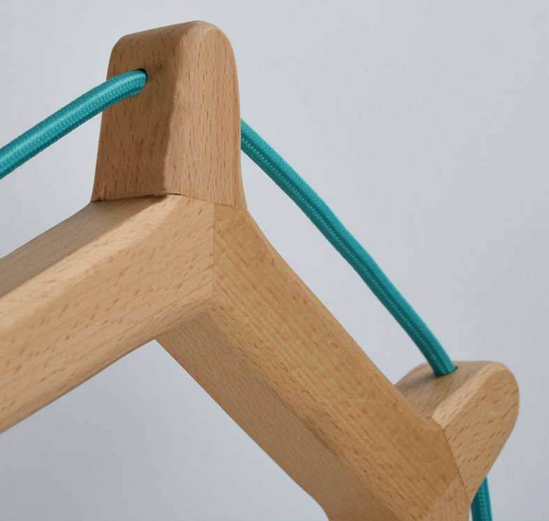 Modern Solid Wood Floor Lamp with Fabric Shade – Stylish Standing Lamp for Home, Hotel & Commercial Spaces