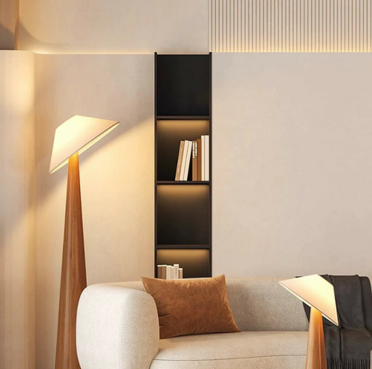 Modern Minimalist Handmade Solid Wood Floor Lamp | Nordic Style Table Lamp
