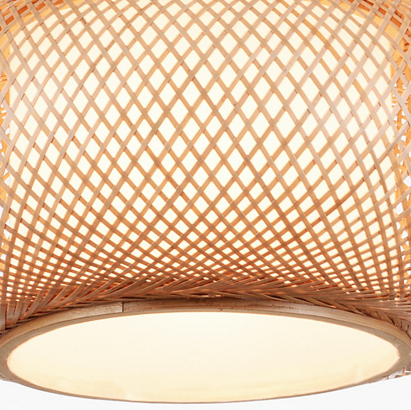 Handwoven Bamboo Pendant Light for Dining Rooms, Hotels, Cafes & Commercial Spaces