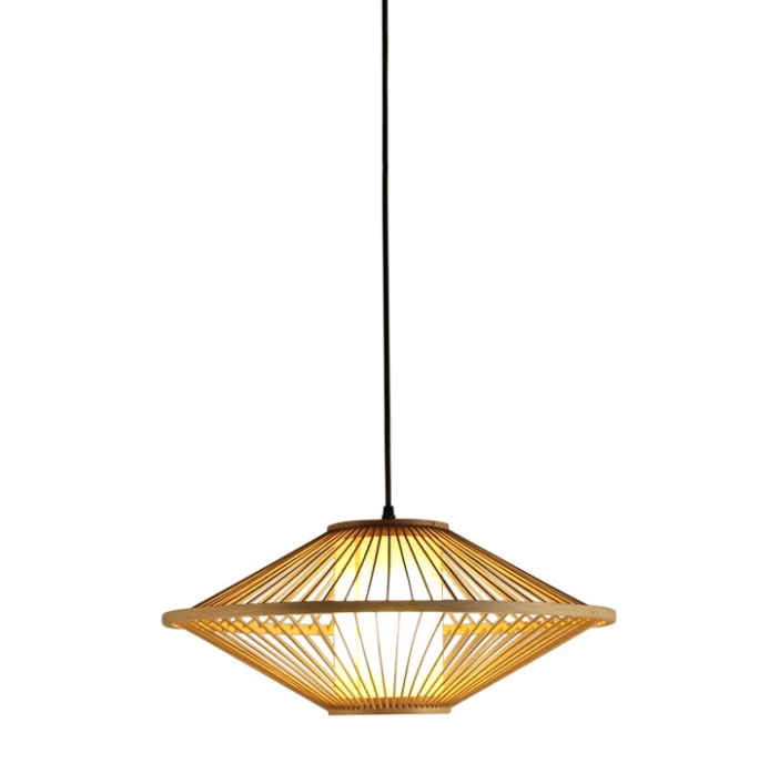Handwoven Bamboo Pendant Light | Asian Style Ceiling Lamp | Restaurant & Hotel Lighting