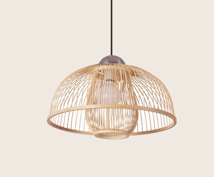 Handwoven Rattan Pendant Light | Boho Style Ceiling Lamp for Restaurant & Hotel