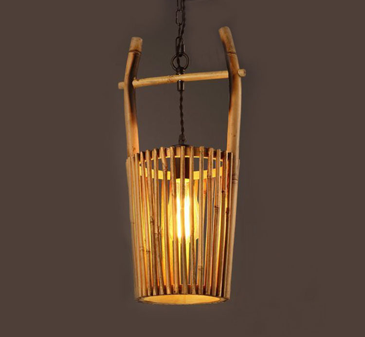 Handmade Bamboo Pendant Light for Restaurants & Cafes