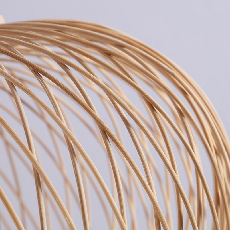 Handwoven Rattan Pendant Light - Natural Modern Boho Ceiling Lamp