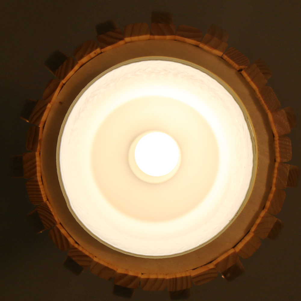 Handwoven Rattan Pendant Light - Natural Modern Boho Ceiling Lamp