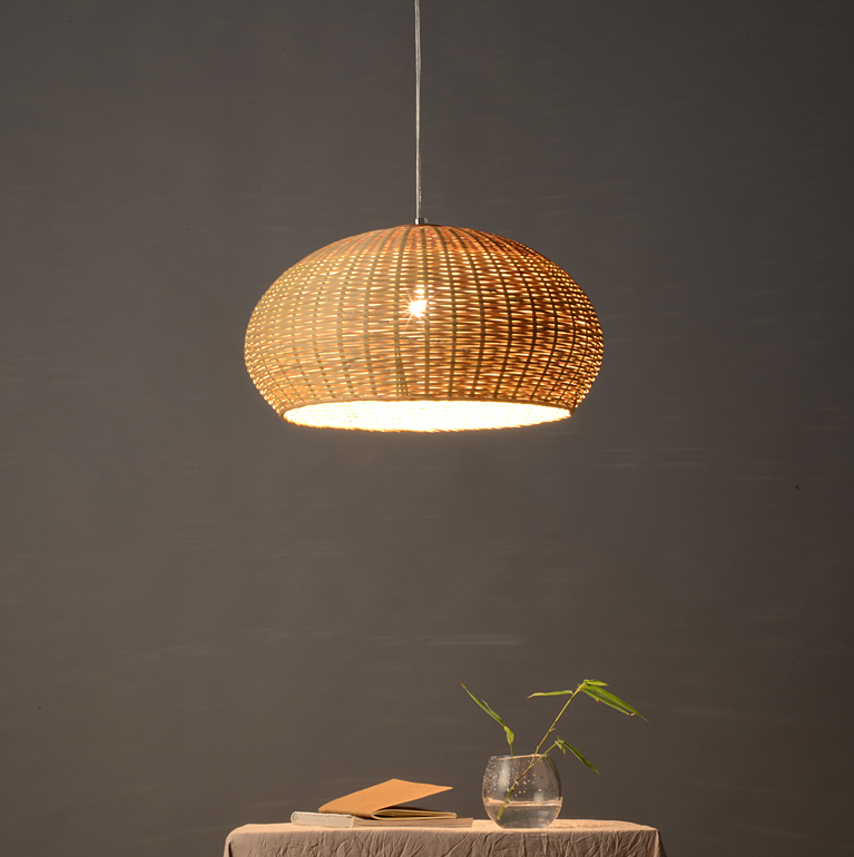 Multi-layer Bamboo Pendant Light – Handwoven Hanging Lamp for Restaurant, Homestay & Commercial Interiors