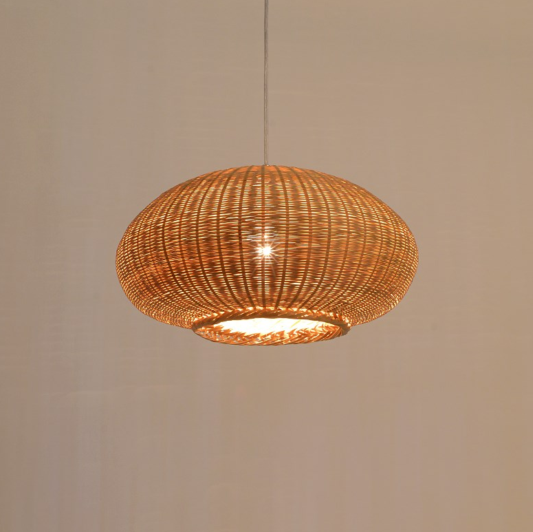 Multi-layer Bamboo Pendant Light – Handwoven Hanging Lamp for Restaurant, Homestay & Commercial Interiors