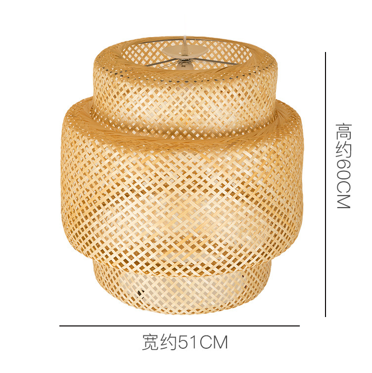 Handwoven Rattan Pendant Light – Natural Wicker Hanging Lamp for Dining Room, Restaurant, B&B & Projects