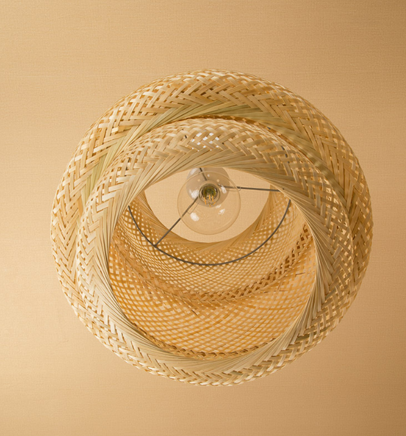 Handwoven Rattan Pendant Light – Natural Wicker Hanging Lamp for Dining Room, Restaurant, B&B & Projects