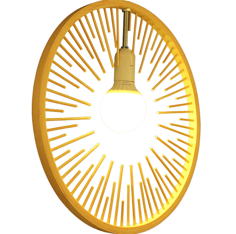 Artisan Eco-Friendly Handmade Boho Rattan Pendant Light – Wicker Bamboo Ceiling Lamp Fixture