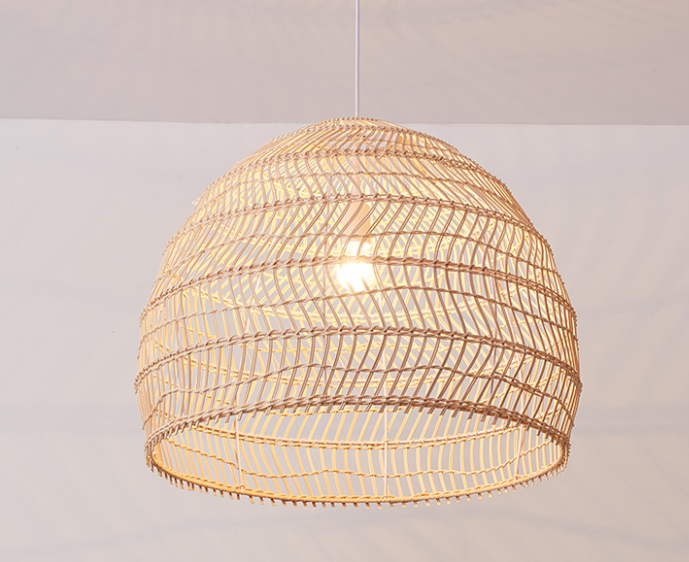 Rattan pendant light