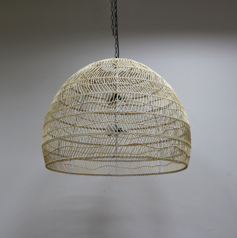 Handwoven Rattan Pendant Light - Natural Style Lighting for Restaurant, Homestay, Hotel & Project Spaces