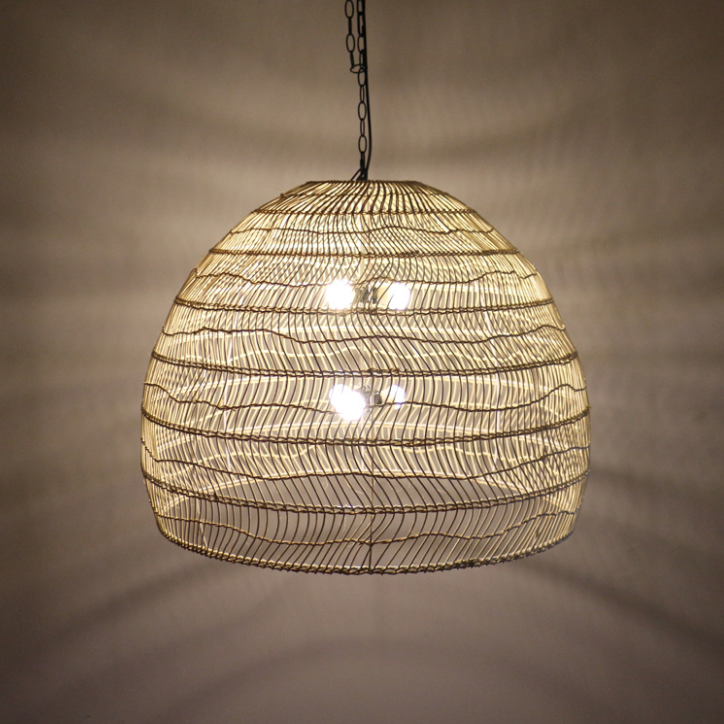 Handwoven Rattan Pendant Light - Natural Style Lighting for Restaurant, Homestay, Hotel & Project Spaces