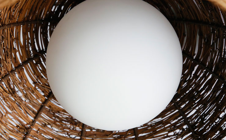 Natural Rattan Woven Pendant Light - Handcrafted Hanging Ceiling Lamp
