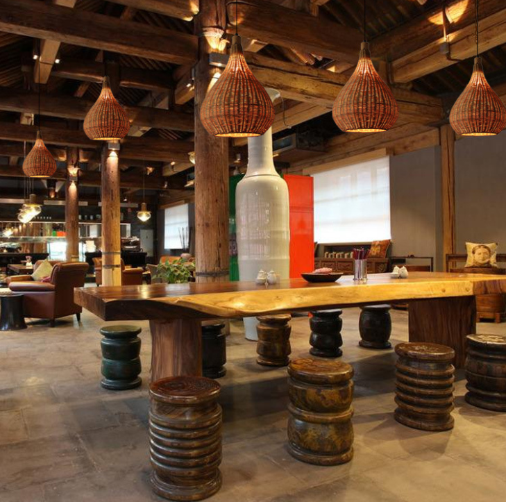 Three-Style Woven Rattan Pendant Light - A/B/C Style Handmade Lamps for Dining Room, Bar, Bedroom