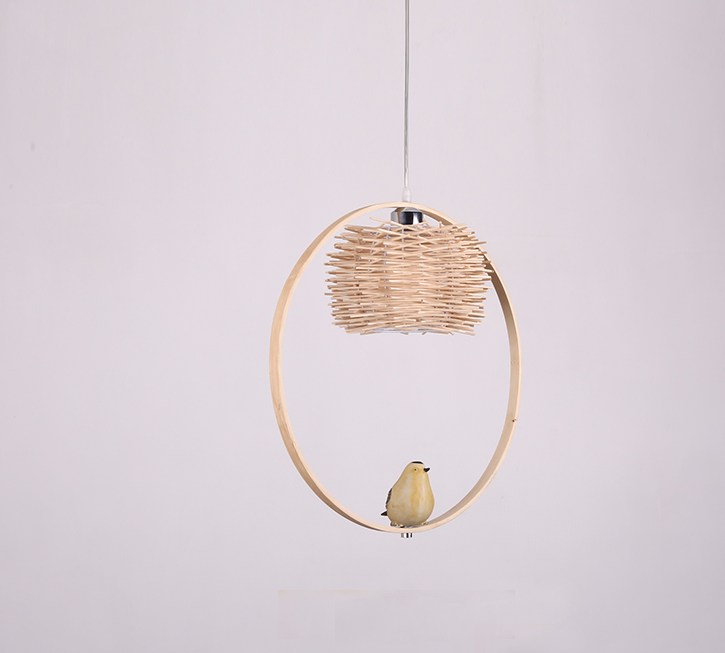 Artisan Eco-Friendly Handmade Rattan Pendant Light – Boho Rustic Bamboo Lamp for Restaurants