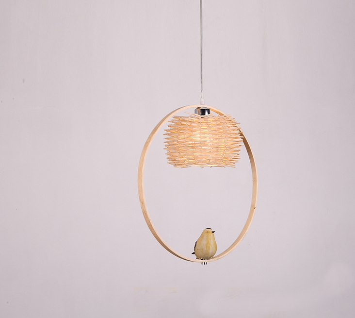 Artisan Eco-Friendly Handmade Rattan Pendant Light – Boho Rustic Bamboo Lamp for Restaurants