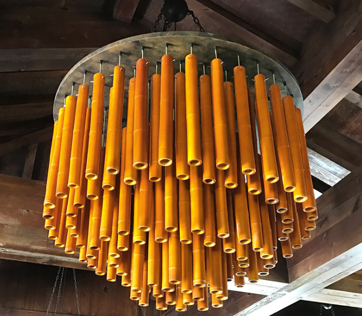 Modern Bamboo Chandelier for Restaurants and Entertainment Venues