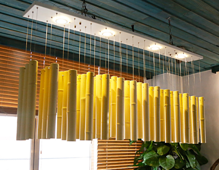 Modern Bamboo Chandelier for Restaurants and Entertainment Venues