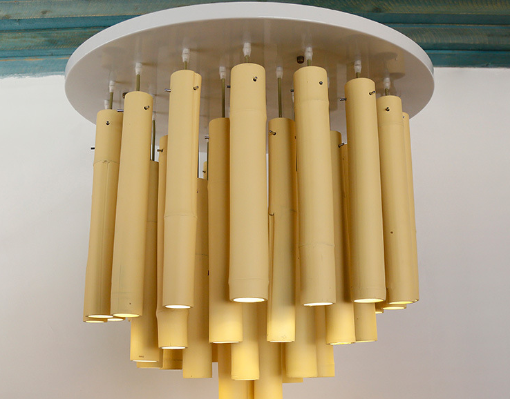 Modern Bamboo Chandelier for Restaurants and Entertainment Venues