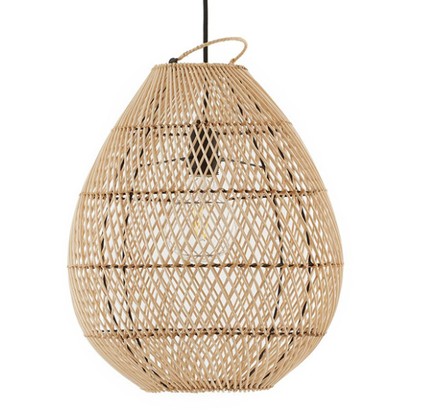 Handmade Rattan Woven Pendant Light – Natural Boho Ceiling Lamp for Home & Cafe