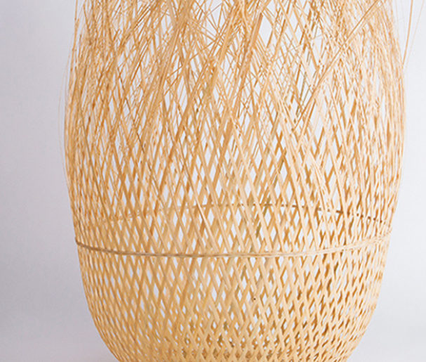 Woven Rattan Pendant Light – Handwoven Boho Hanging Lamp for Natural Interiors