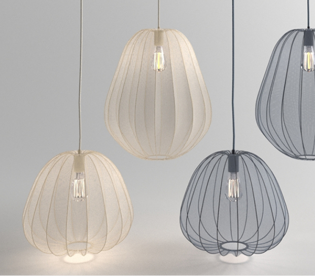 Modern Soft Fabric Pendant Light - Woven Nylon Lampshade in Multiple Colors