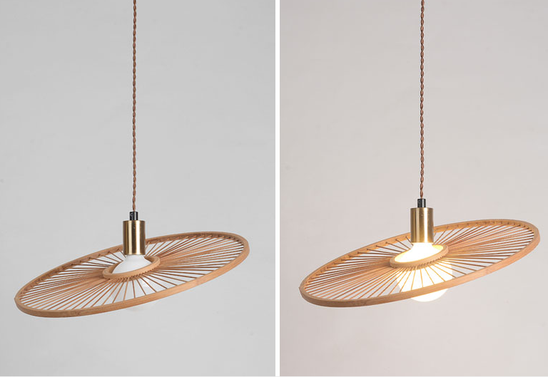 Handwoven Rattan Bamboo Pendant Light – Eco-Friendly Boho Wicker Ceiling Lamp