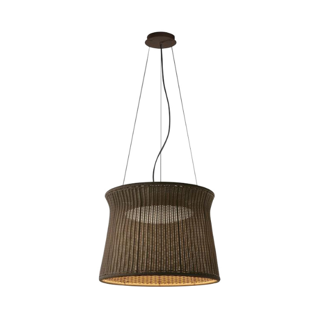 Vintage Bamboo Rattan Pendant Light Fixture - Handmade Wicker Bamboo Hanging Lamp for Dining Room, Kitchen, and Living Spaces