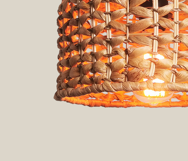 Handmade Bamboo Rattan Pendant Light – Wicker Woven Boho Ceiling Lamp for Dining Room, Kitchen Island, Living Room & Patio